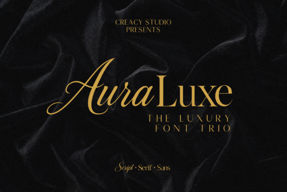 Auraluxe Trio: Elegant Display Font