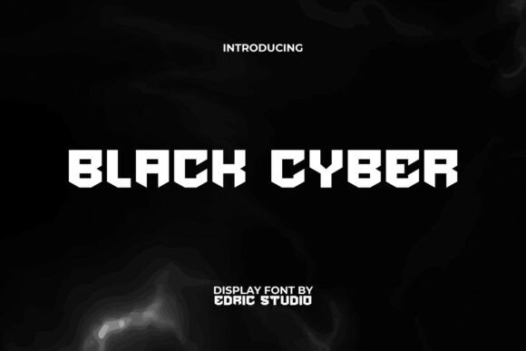 Black Cyber: A Heavy Display Font for Craft and Product Design