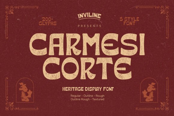 Carmesi Corte Font for Handmade Creations