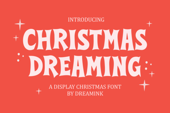 Christmas Dreaming Display Font for Holiday Web Design