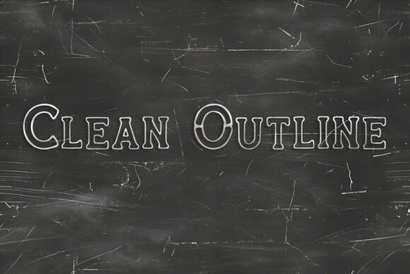 Clean Outline Font for Branding Projects