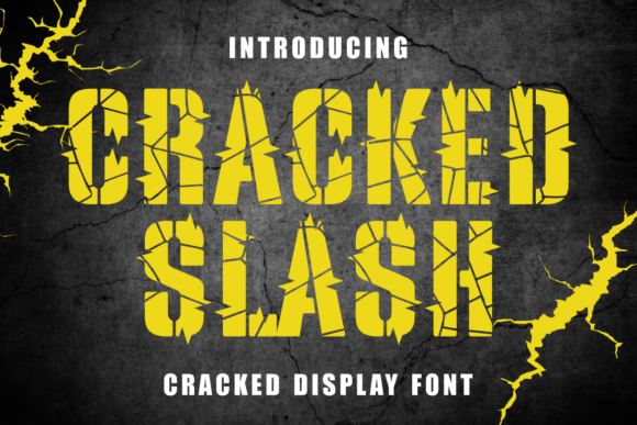 Cracked Slash Elevates Bold Editorial Design