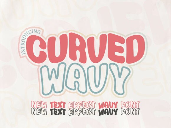 Curved Wavy Font for Creative Projects