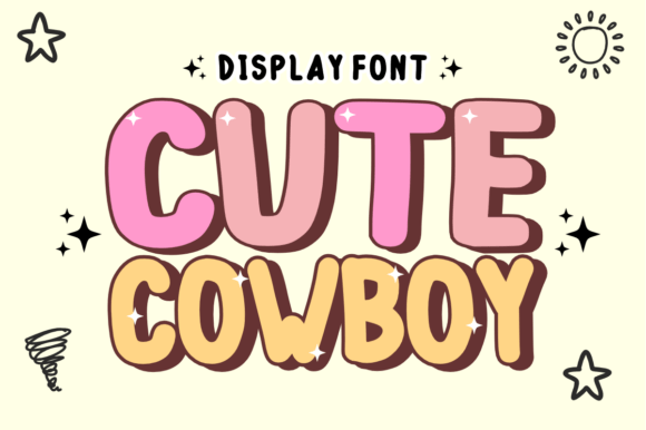 Cute Cowboy: A Display Font with Whimsical Western Charm