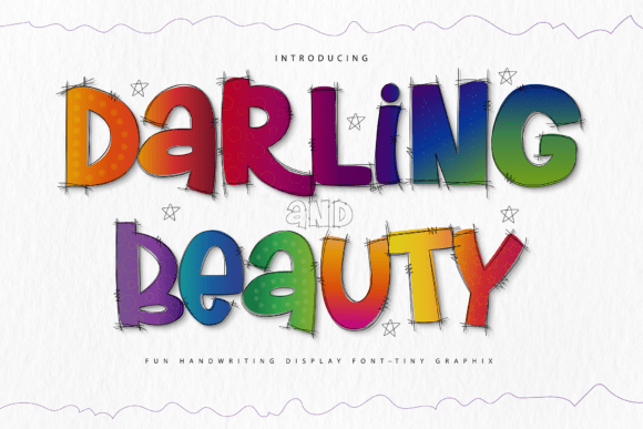 Darling and Beauty: A Playful Display Font for Creative Projects