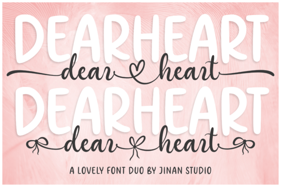 Dearheart Font Duo: A Handwritten Display & Script Pair for Makers