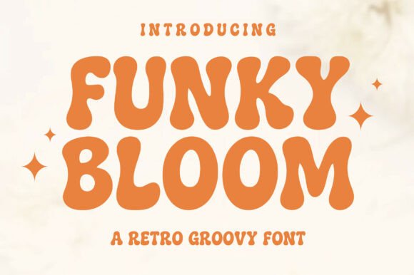 Funky Bloom: A Playful Display Font for Editorial Design