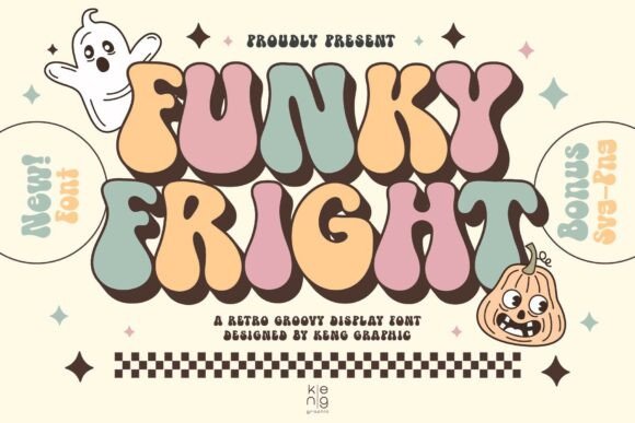 Funky Fright Font for Web Design