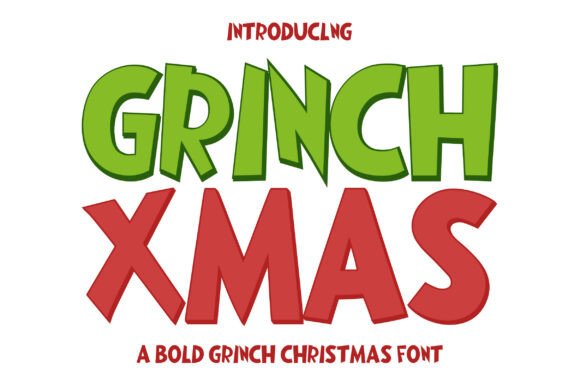 Grinch Xmas: A Playful Display Font for Holiday Editorial Projects