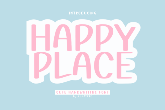 Happy Place: A Handwritten Display Font for Editorial Warmth