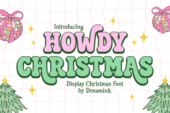 Howdy Christmas Font for Vintage Holiday Marketing