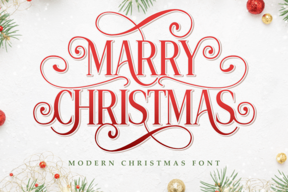 Marry Christmas: A Festive Display Font for Editorial Design