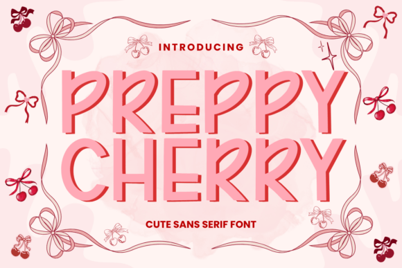 Preppy Cherry Display Font for Web and Digital Brand Identity