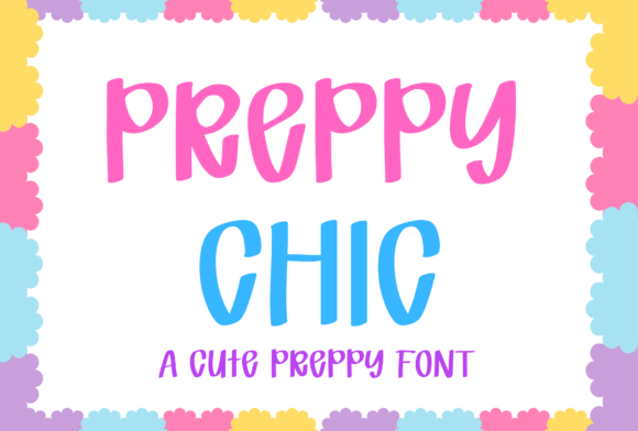 Preppy Chic Display Font for Playful Digital Branding