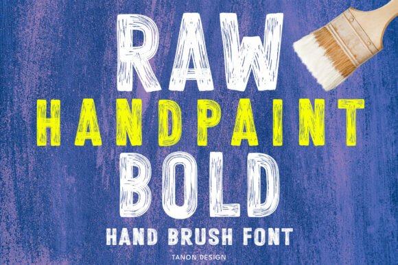 Raw Hand Paint Bold Font