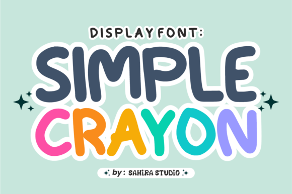 Simple Crayon Display Font for Web Designers