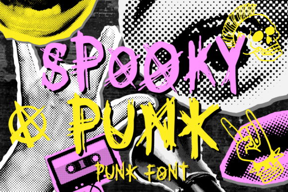 Spooky Punk: A Rebellious Display Font for Bold Web Design