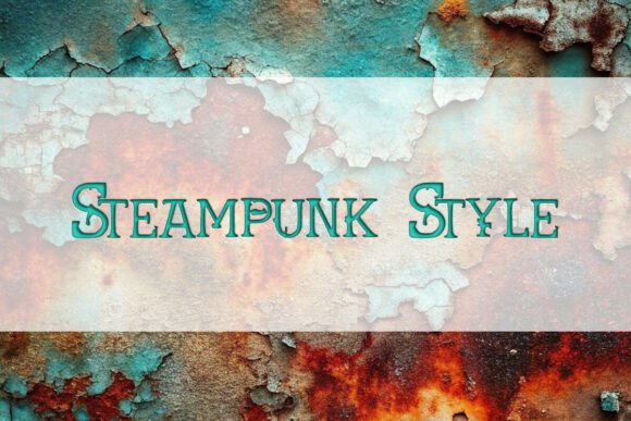 Steampunk Style Font