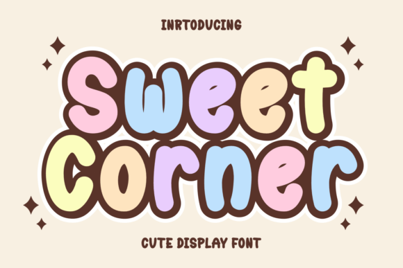 Sweet Corner Display Font for Playful Branding Projects