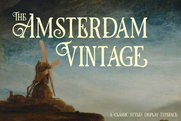 The Amsterdam Vintage: A Stylish Serif Display Font