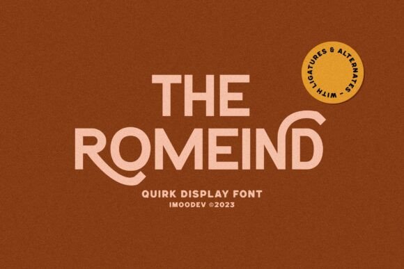The Romeind Font for Creative Makers