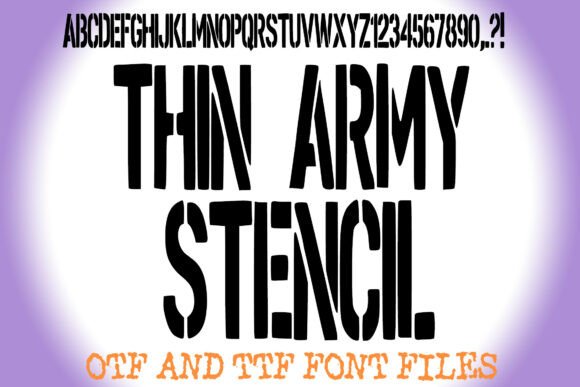 Thin Army Stencil Font for Bold Brand Makeovers