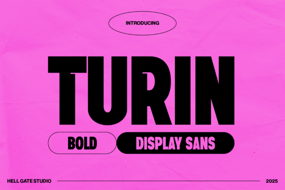 Turin Font: Bold Display for Business