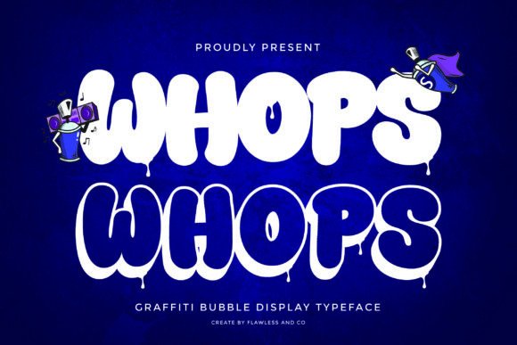 Whops: Bold Display Font for Urban Campaigns