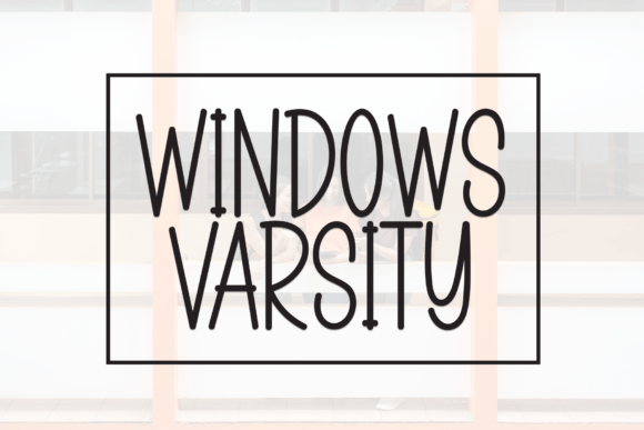 Windows Varsity Font